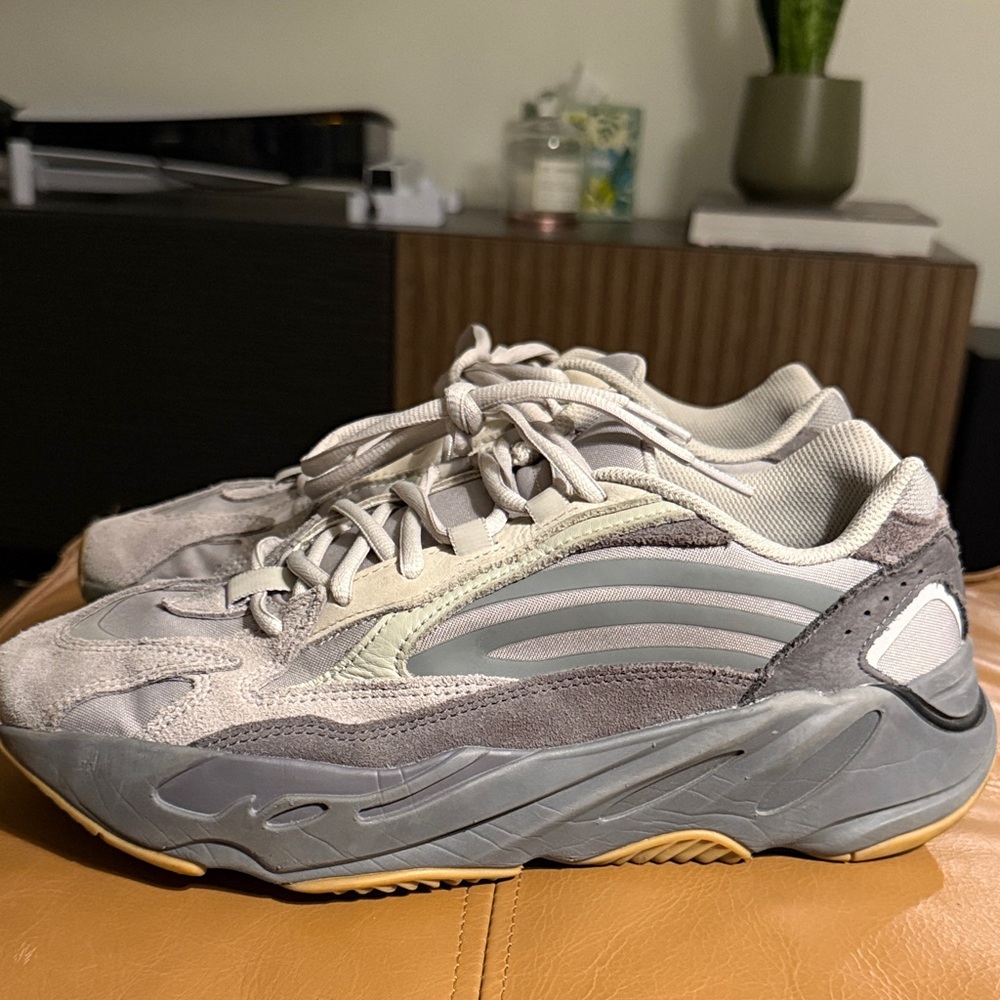 Gray and Cream Sneakers